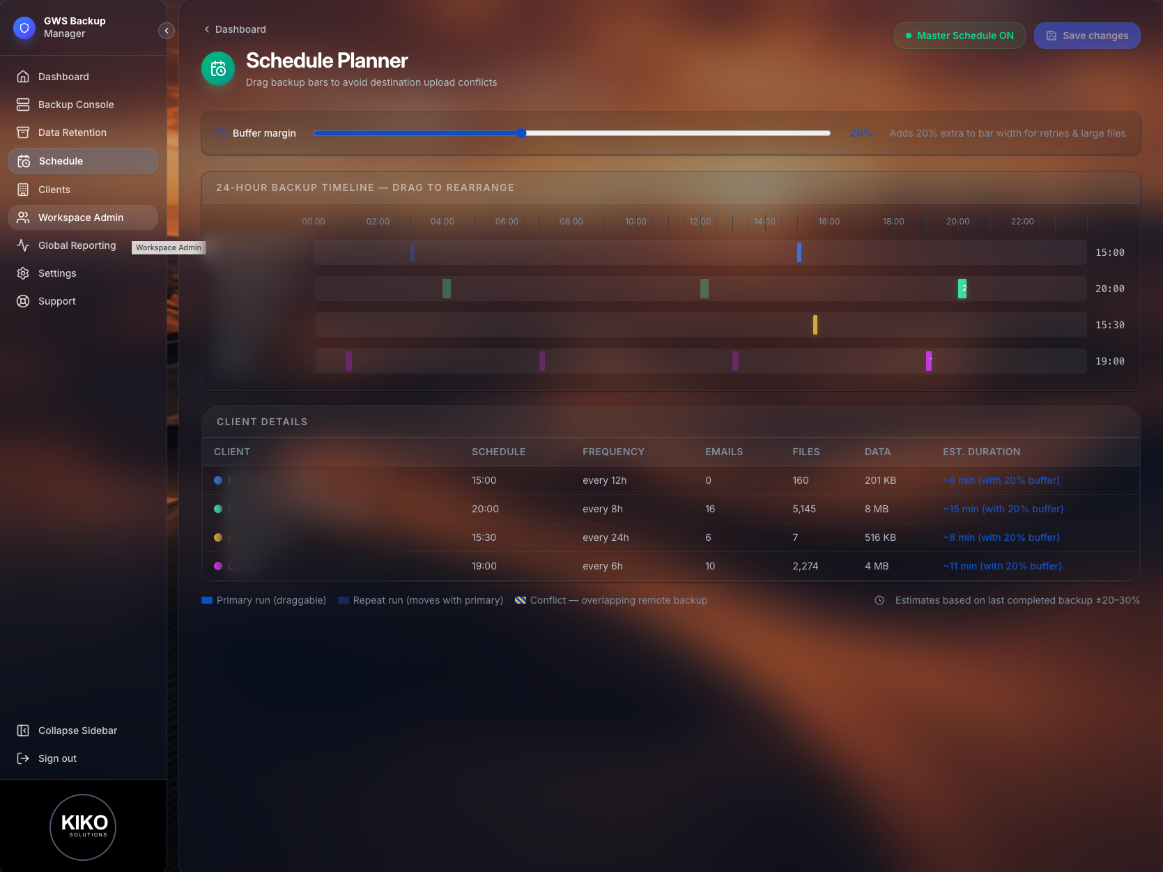 Backup Scheduler screenshot